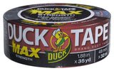 Duck 240867 Duct Tape, 35 yd L, 1.88 in W, Black