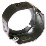 RACO 111 Extension Ring, 1-1/2 in L, 3.165 in W, 4 -Knockout, Steel, Galvanized