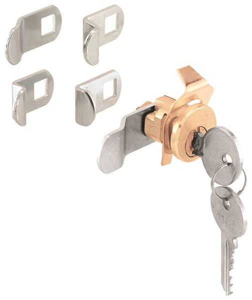 Defender Security U 9940 Mailbox Lock, Keyed Lock, Steel, Brass