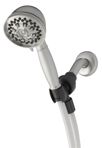 Waterpik XAT-613E Fixed Shower Head, Round, 1.8 gpm, 1/2 in Connection, ABS, Chrome, 3-1/2 in Dia, 4-1/8 in W