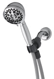 Waterpik XAT-643E Handheld Shower Head, 1.8 gpm, 6 Spray Settings, Chrome, 5 ft L Hose