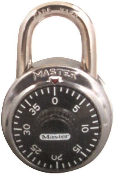 Master Lock 1500T Padlock, 9/32 in Dia Shackle, 3/4 in H Shackle, Steel Shackle, Stainless Steel Body, Nickel