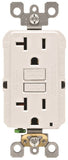 Leviton R02-GFNT2-0KW GFCI Receptacle, 2 -Pole, 20 A, 125 V, Back, Side Wiring, NEMA: 5-15R, White