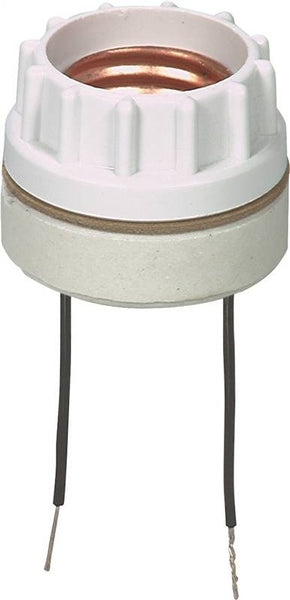 Eaton Wiring Devices 609-BOX Lamp Holder, 250 VAC, 660 W, Porcelain Housing Material, White