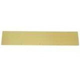 Schlage SC8400PA3 6X30 Kick Plate, 30 in L, 6 in W, Aluminum, Brass