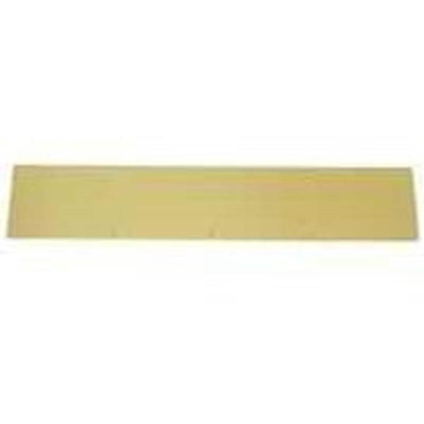 Schlage SC8400PA3 6X30 Kick Plate, 30 in L, 6 in W, Aluminum, Brass