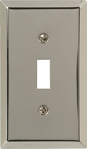 Amerelle 161T Wallplate, 4-15/16 in L, 2-7/8 in W, 1 -Gang, Steel, Polished Chrome