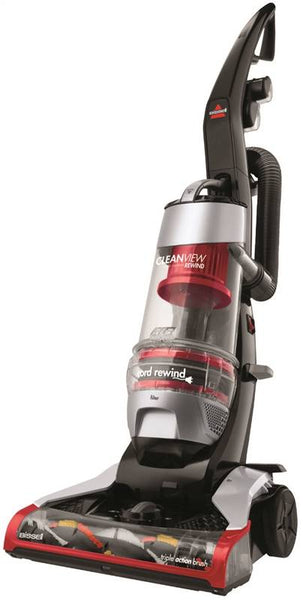 BISSELL CleanView 2490 Vacuum Cleaner, Multi-Level Filter, 25 ft L Cord, Red/Silver Housing