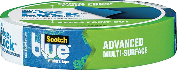 ScotchBlue 2093EL-24E Painter's Tape, 60 yd L, 0.94 in W, Smooth Crepe Paper Backing, Blue