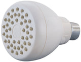 Boston Harbor B11041WH Shower Head, 1.75 gpm, 1/2-14 NPT Connection, Threaded, 1-Spray Function, Plastic, White