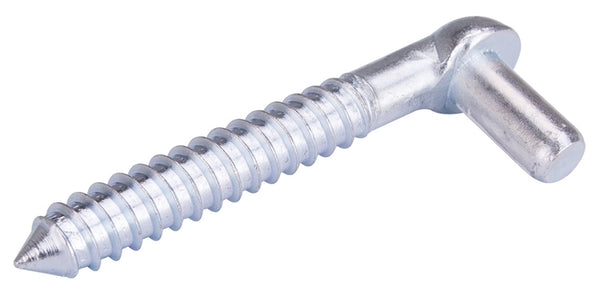 ProSource LR095 Screw Hook, 5/8 in Thread, 5 in L, Steel, Zinc