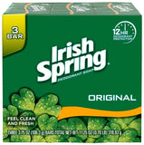 Irish Spring 14177 Bar Soap Green, Green, Clean Fresh, 3.75 oz