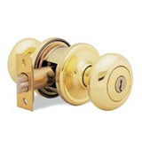 Kwikset Signature Series 740HLO3SMT6AL/RCS Keyed Entry Knob, Polished Brass