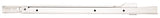 Knape & Vogt 1805H WH 450 Drawer Slide, 75 lb, 450 mm L Rail, 12.5 mm W Rail