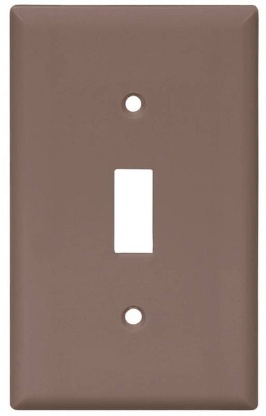 Eaton Wiring Devices 5134BK-SP Wallplate, 4-1/2 in L, 2-3/4 in W, 1 -Gang, Nylon, Black, High-Gloss