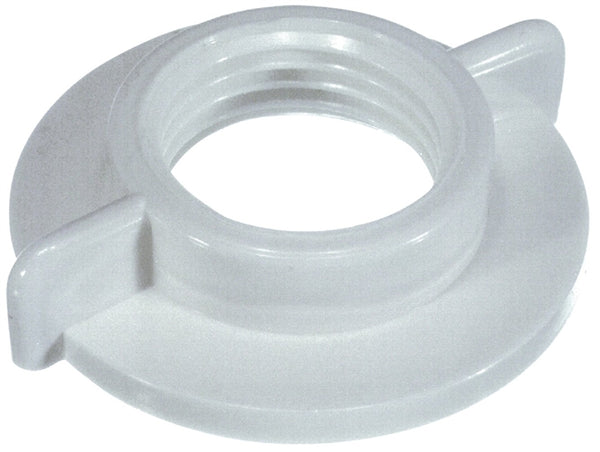 Danco 80990 Faucet Shank Locknut, Universal, Plastic, White, For: 1/2 in IPS Connections