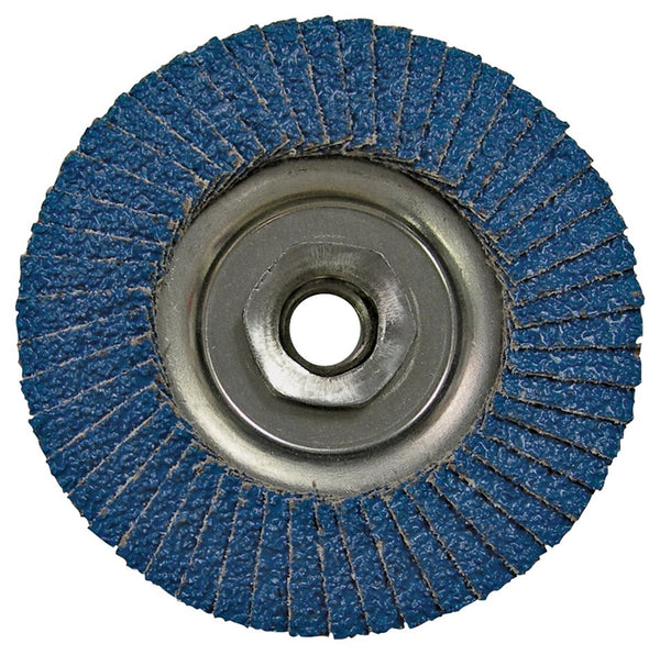 VORTEC PRO 30824 Flap Disc, 4 in Dia, 5-8-11 Arbor, Non-Woven, 80 Grit, Medium, Zirconia Aluminum Abrasive