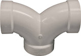 GENOVA 700 Series 70726 Double Pipe Elbow, 2 in, Hub, 90 deg Angle, PVC, SCH 40 Schedule