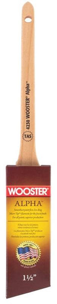 WOOSTER 4230-1 1/2 Paint Brush, 1-1/2 in W, 2-3/16 in L Bristle, Synthetic Fabric Bristle, Sash Handle