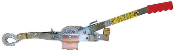 Maasdam A-0 Rope Puller, 0.75 ton Lifting, 1500 lb Pull Force, 8 in Mini Between Hooks, 1/2 in Dia Rope/Cable