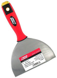 WALLBOARD TOOL 22-036 Putty Knife, 6 in W Blade, 9-1/2 in L Blade, HCS Blade, Flexible Blade, Soft-Grip Handle