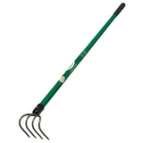 Landscapers Select 34576 Garden Cultivator, 5 in L Tine, 4-Tine, Ergonomic Handle