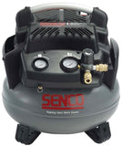 SENCO PC1280 Air Compressor, 6 gal Tank, 1.5 hp, 115 V, 150 psi Pressure, 2.8 scfm Air