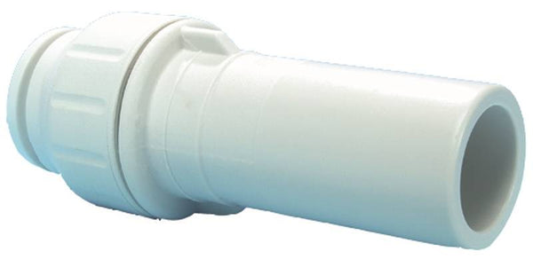 John Guest PEI062820P Pipe Connector, 3/4 x 1/2 in, CTS, PEX, 160 psi Pressure