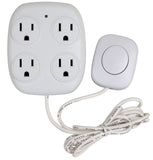 PowerZone ORFSTAP Power Tap, 4 -Outlet, White