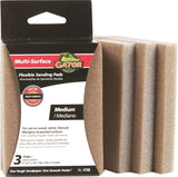 Gator 4156 Sanding Pad, 4 in L, 3 in W, 100 Grit, Medium, Aluminum Oxide Abrasive