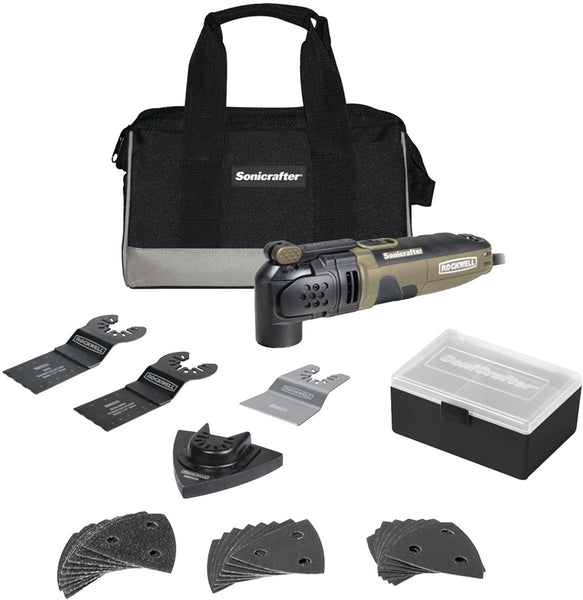 ROCKWELL Sonicrafter RK5121K Oscillating Multi-Tool, 120 V, 3 A, 11,000 to 21,000 opm Speed