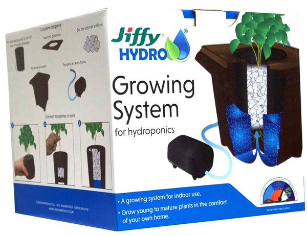 Jiffy JHGROW-6 Hydroponic Growing System, 1 -Plant, 4 qt Water