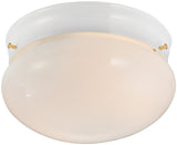 Boston Harbor F14BB02-8005-WH Two Light Round Ceiling Fixture, 120 V, 60 W, 2-Lamp, A19 or CFL Lamp, White Fixture