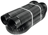 Amerimax 51110 Drain Pipe Tubing, 4 in, PVC, Black, 25 ft L