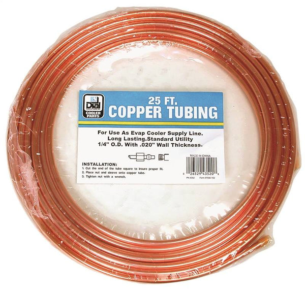 Dial 4352 Cooler Tubing, Copper, For: Evaporative Cooler Purge Systems