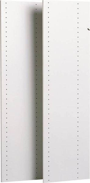 Easy Track RV1447 Closet Panel, 48 in L, 5/8 in W, Particleboard, White