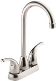 DELTA Peerless Tunbridge Series P288LF Bar and Prep Faucet, 1.8 gpm, 2-Faucet Handle, Brass, Chrome Plated