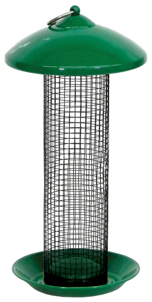 Stokes Select 38116 Wild Bird Feeder, 13 in H, 1.3 qt, Green, Powder-Coated, Hanging Mounting
