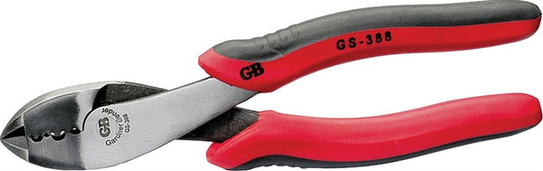 GB GS-388 Crimping Plier, 8 in OAL, High-Leverage Handle