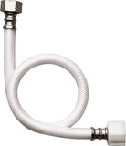 FLUIDMASTER B1TV12 Toilet Connector, 3/8 in Inlet, Compression Inlet, 7/8 in Outlet, Ballcock Outlet, Vinyl Tubing