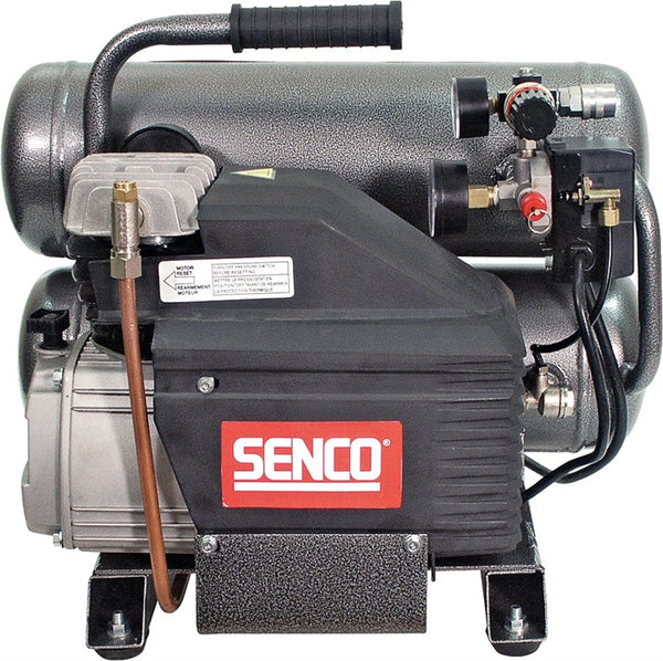 SENCO PC1131 Air Compressor, 4.3 gal Tank, 2 hp, 115 V, 125 psi Pressure, 1-Stage, 4.4 scfm Air