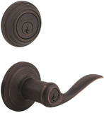 Kwikset Signature Series 991TNL-11P Combination Lockset, 2 Grade, Zinc, Venetian Bronze, 2-3/8 x 2-3/4 in Backset