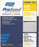 NORTON ProSand 07660768167 Sanding Sheet, 11 in L, 9 in W, Very Fine, 220 Grit, Aluminum Oxide Abrasive