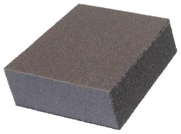 NORTON MultiSand 02082 Sanding Sponge, 4-7/8 in L, 2-7/8 in W, Fine, Medium