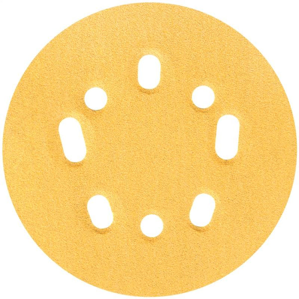 NORTON 04061 Sanding Disc, 5 in Dia, Coated, P100 Grit, Medium, Aluminum Oxide Abrasive, Paper Backing