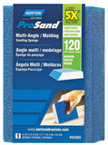 NORTON ProSand 82069 Sanding Sponge, 4-1/2 in L, 3-11/16 in W, 120 Grit, Medium, Aluminum Oxide Abrasive
