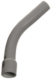 Carlon UA7AFB-CTN Conduit Elbow, 45 deg Angle, PVC, Gray