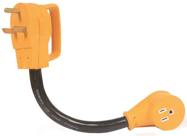 PowerGrip 55153 Dogbone Adapter, 15 A Female/30 A Male, 125 V, Male, Female