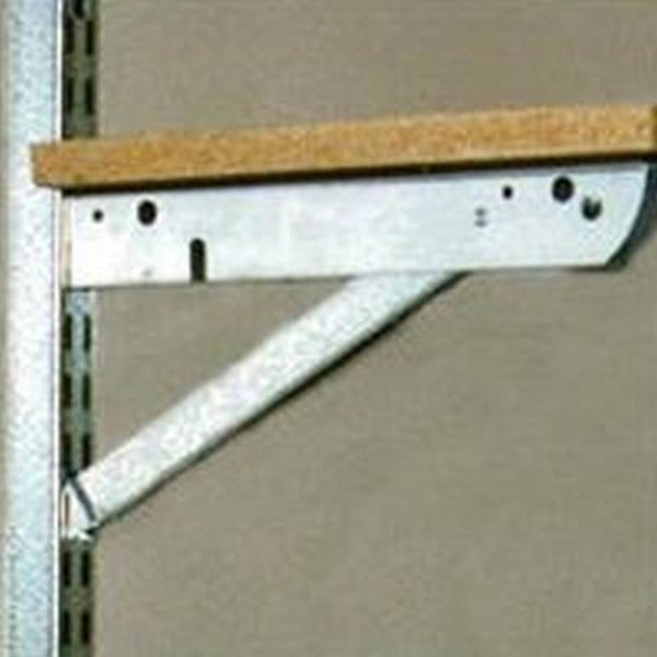 Knape & Vogt BK-0103-14 Shelf Bracket, 15 in L, Steel, Galvanized