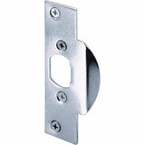 Defender Security U 9474 Latch Lip Strike, 4-1/4 in L, 1-1/8 in W, Steel, Chrome